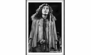 Robert Plant of Led Zeppelin performing at The Forum in Inglewood, California on June 3, 1973 (Craig Wright/Oak Island Gallery)